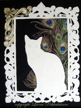 Egyptian Mau portrait painting